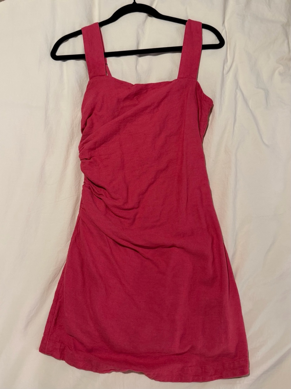 Abercrombie & Fitch Pink Linen Mini Dress - Small